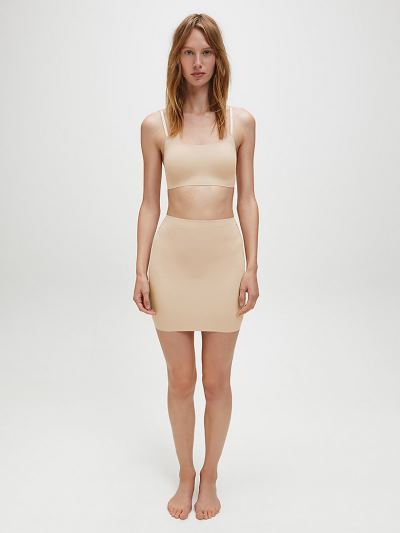 Calvin Klein Ruhák HU631984 | Calvin Klein Invisibles Shapewear Slip Női Szoknya Bézs